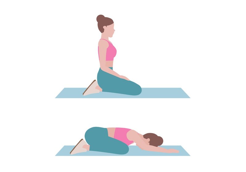 Poziții de yoga pentru spate - Child Pose