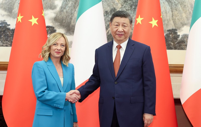 Giorgia Meloni promite că va „relansa” cooperarea Italiei cu China, în prima ei vizită la Beijing