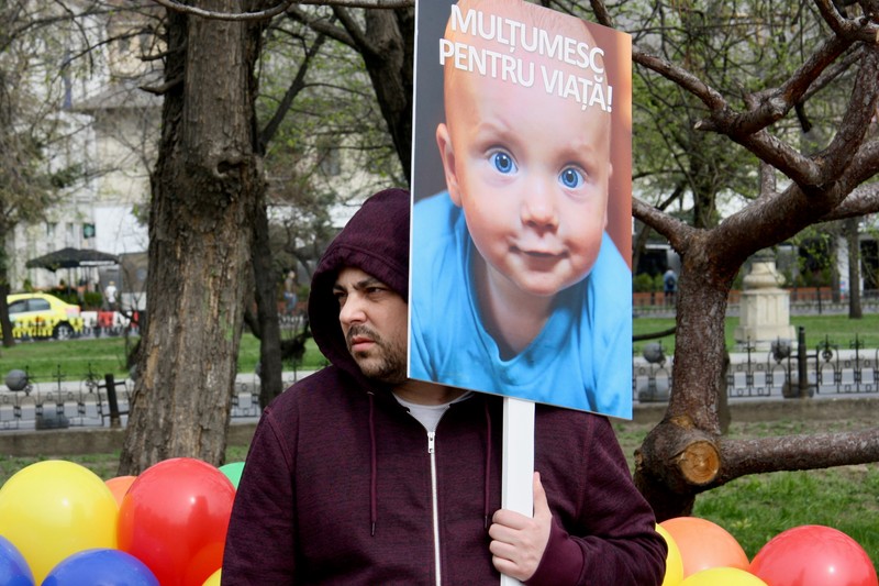 Participant la Marșul pentru Viață din 23 martie 2019. Foto: Michael Bird