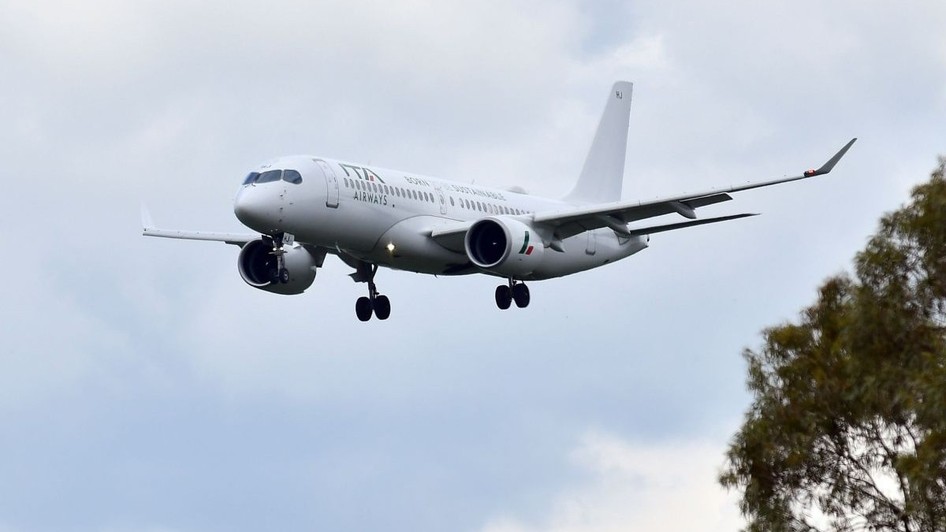 Airbus A220-300 are o capacitate de 120 -160 de pasageri și autonomie de până la 6.300 kilometri. Foto: Hepta