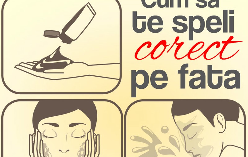 Cum te speli corect pe față