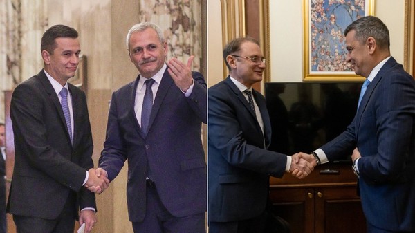 Sorin Grindeanu, Liviu Dragnea, Luca NIculescu Sursa foto: Inquam Photos / Octav Ganea, Facebook / PSD Olt