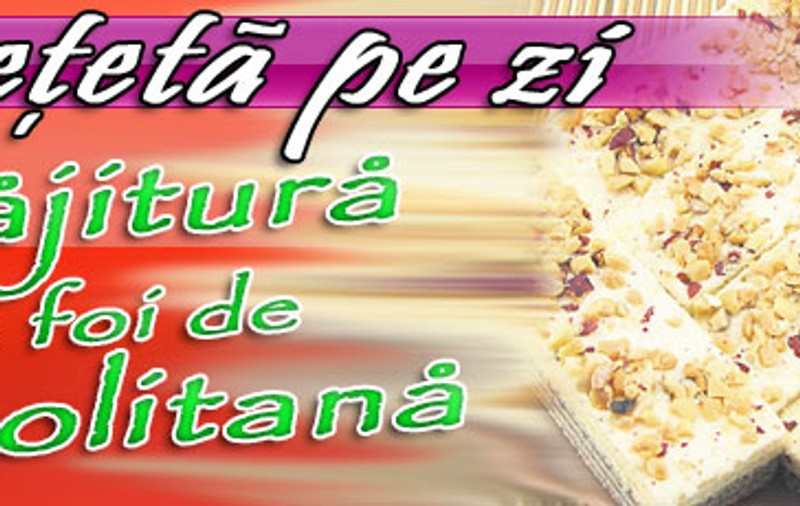 O reţetă pe zi / Prăjitură cu foi de napolitană