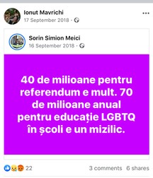 Postare făcută de Ionuț Mavrichi