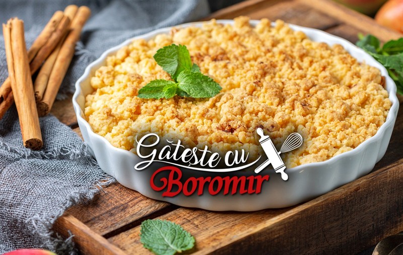 Crumble cu mere reinventat după rețeta Boromir