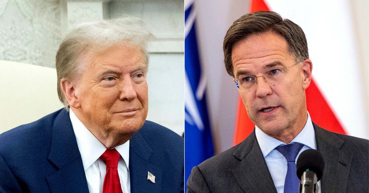 Colaj cu Donald Trump (stânga) și Mark Rutte Foto: Profimedia