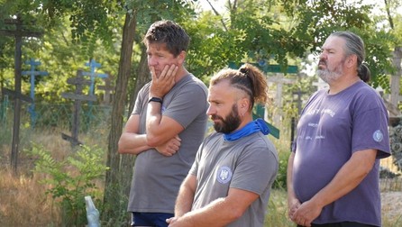 Cercetătorii Gabi Rustoiu, Paul Scrobotă și Horațiu Groza, la Periprava