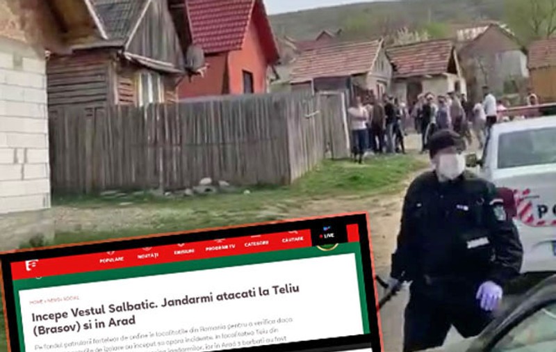 Cine sunt ”Diaspora” și ”romii” prezentați drept ”Vestul Sălbatic care atacă jandarmi la Teliu”? Doi bărbați dintr-o comunitate de 2.000: unul de 33 și celălalt de 17 ani