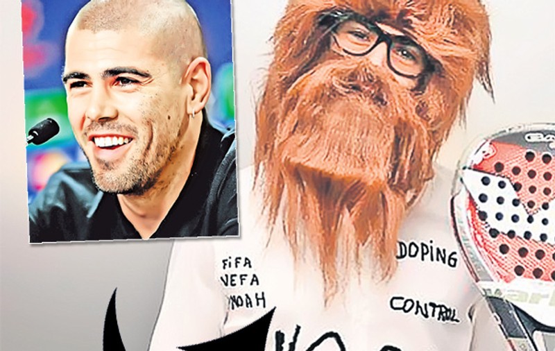Victor Valdes, portarul Barcelonei, "dopat" cu umor