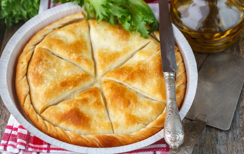 Tiropita, rețeta de plăcintă grecească cu brânză