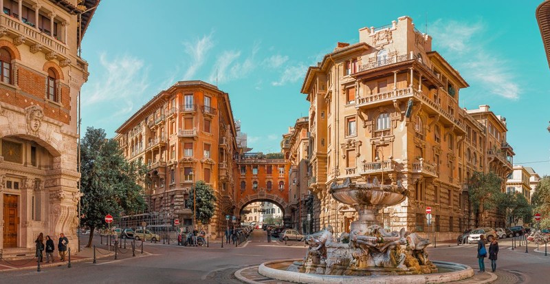 Cartierul Quartiere Coppede din Roma