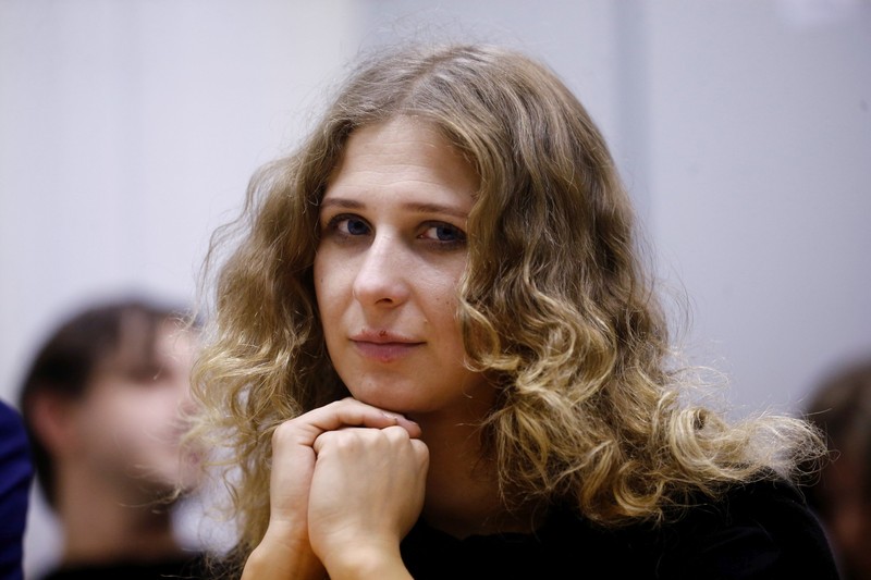 Maria Alehina, la tribunalul din Moscova, pe 21.12.2017 | Sursa foto: Hepta.ro