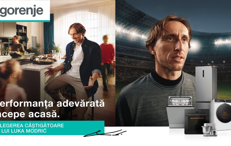 Gorenje îl numește pe Luka Modrić ambasador de brand: povestea lucrurilor mărețe începe acasă