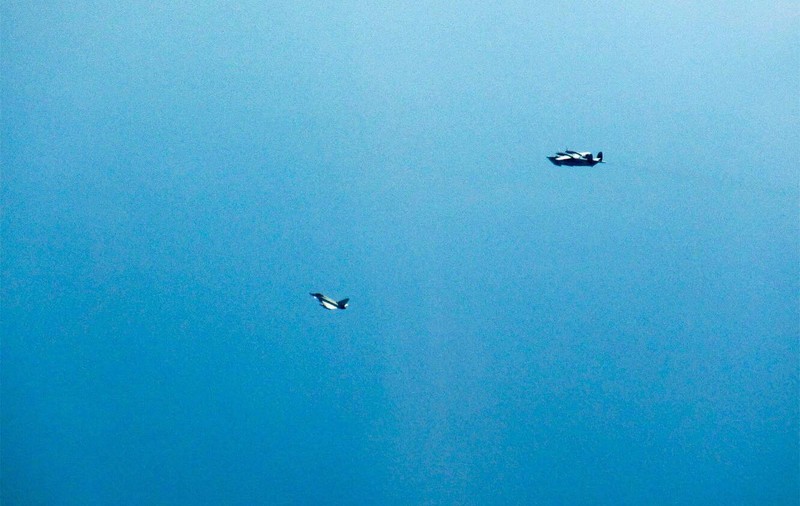 Avioane rusești, interceptate deasupra Mării Negre de Forțele Aeriene Regale. Al treilea incident de acest fel din ultima săptămână