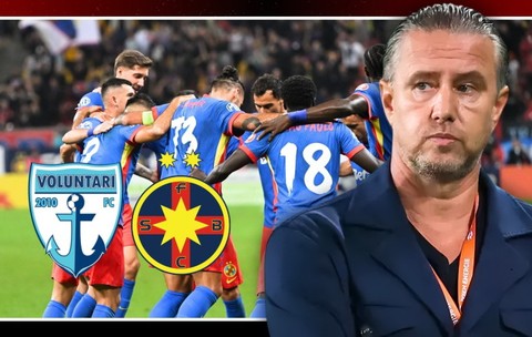 Echipa de start a FCSB cu FC Voluntari, confirmată. Reghecampf a pregătit o mare surpriză! Exclusiv