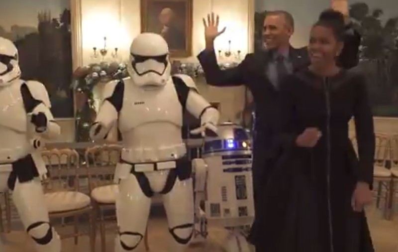 Ziua Star Wars a fost sărbătorită la Casa Albă. Ce au făcut Barack și Michelle Obama | VIDEO