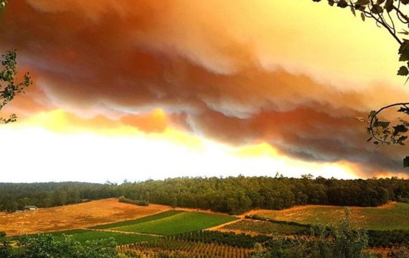 FOTO | Imagini spectaculoase cu cerul din Australia, în urma incendiilor de vegetație