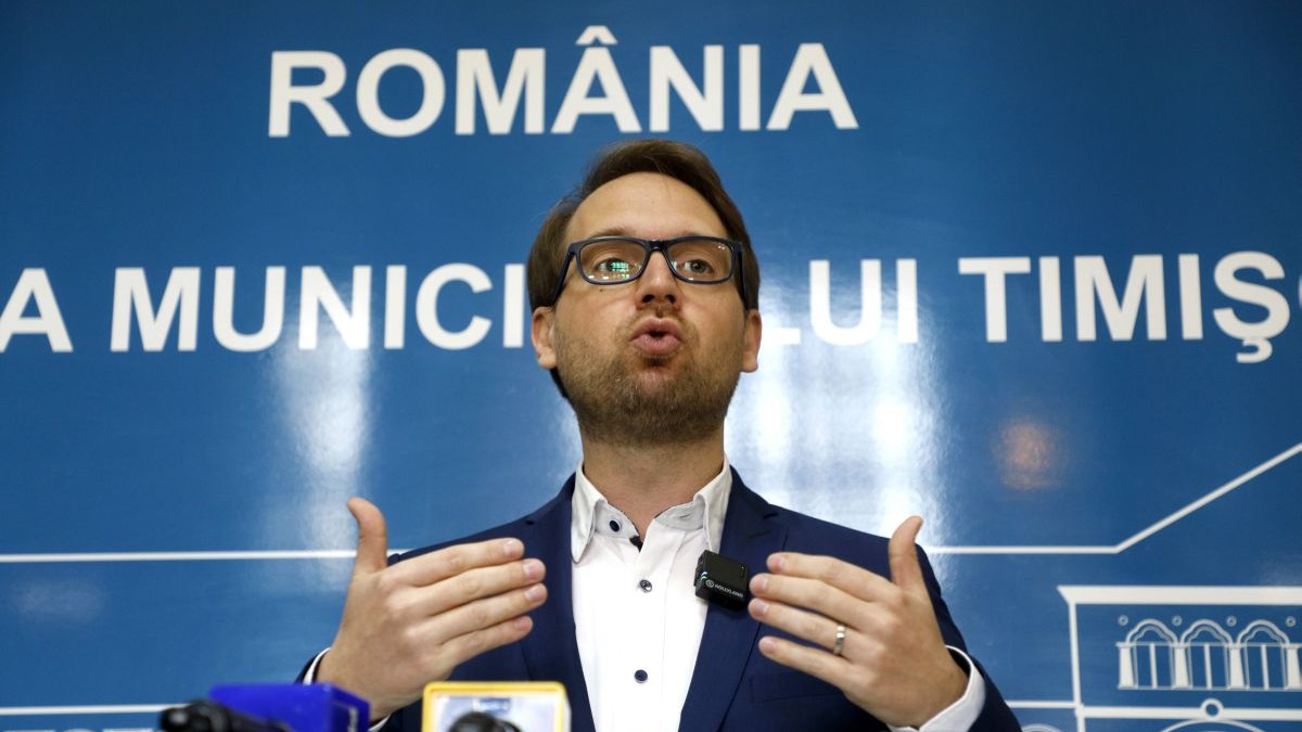 Dominic Fritz, primarul Timișoarei. Foto: Agerpres