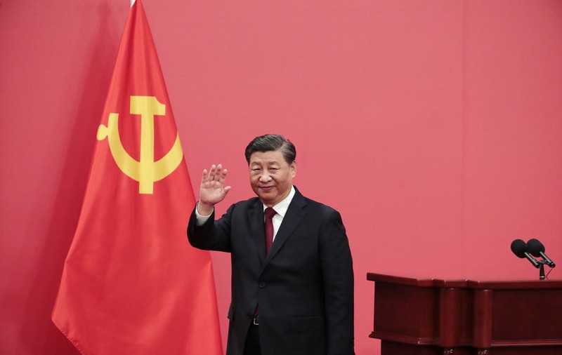 Xi Jinping a fost reales secretar general al Partidului Comunist din China pentru al treilea mandat