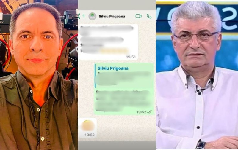 Ultimul mesaj trimis de Silviu Prigoană lui Dan Negru. Prezentatorul TV a făcut publică discuția: „Mă uitam în telefon...”