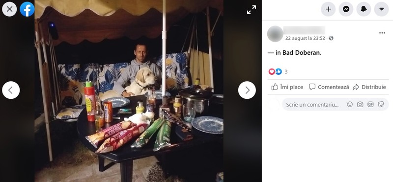 Una din postările în care Costoiu scrie clar unde se află