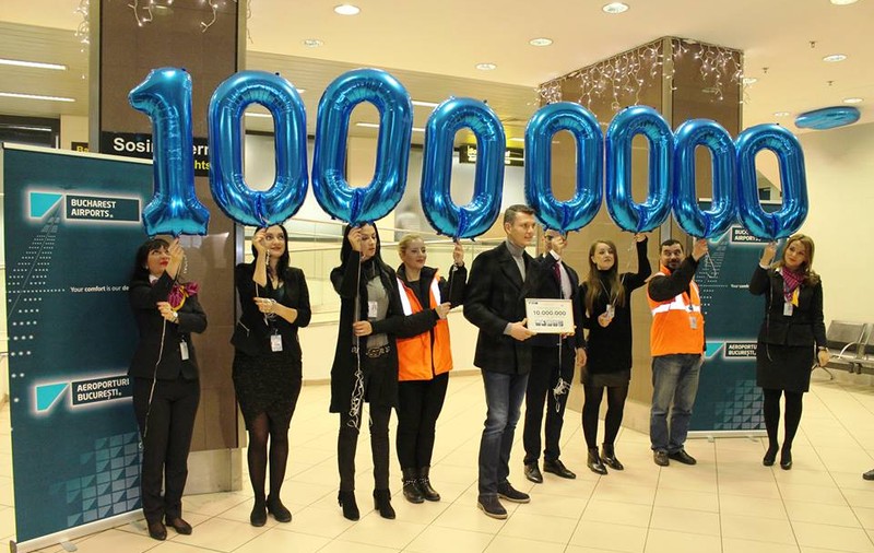 Pasagerul cu numărul 10.000.000 a aterizat pe Aeroportul Otopeni vineri dimineață / FOTO
