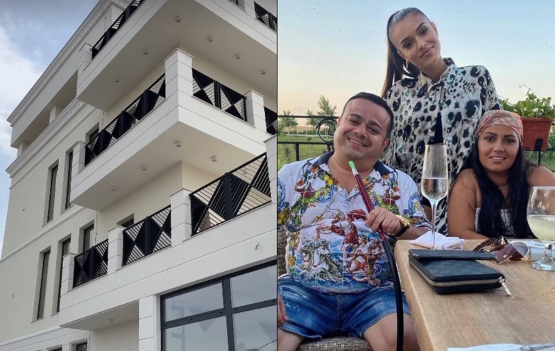 Imagini cu hotelul pe care l-a construit soția lui Adrian Minune. La parter va fi un restaurant cu specific mediteraneean