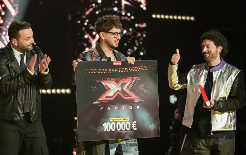 George Radu a câștigat X Factor 2025. Concurentul din echipa lui Marius Moga a primit trofeul și premiul de 100.000 de euro