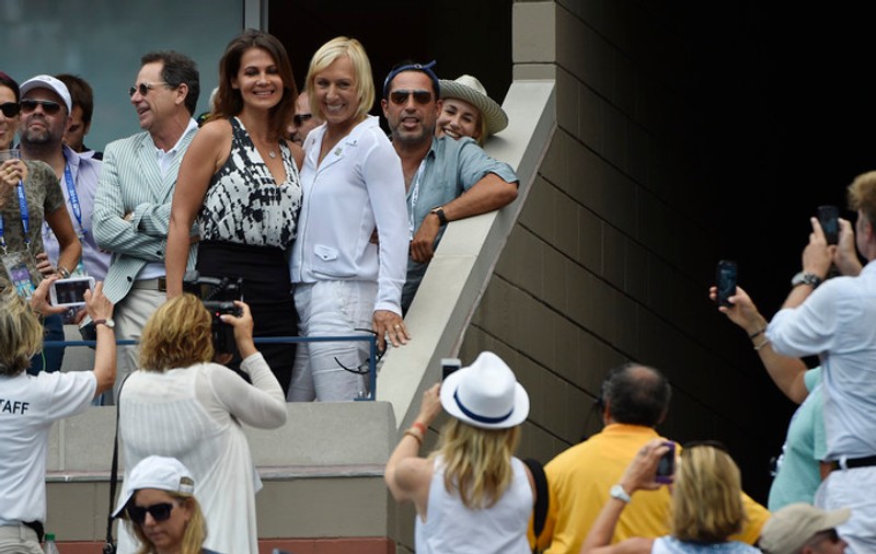 Martina Navratilova și-a cerut în căsătorie iubita la US Open