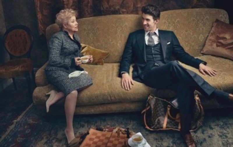 Michael Phelps şi Larissa Latînina, în ultima campanie publicitară Louis Vuitton