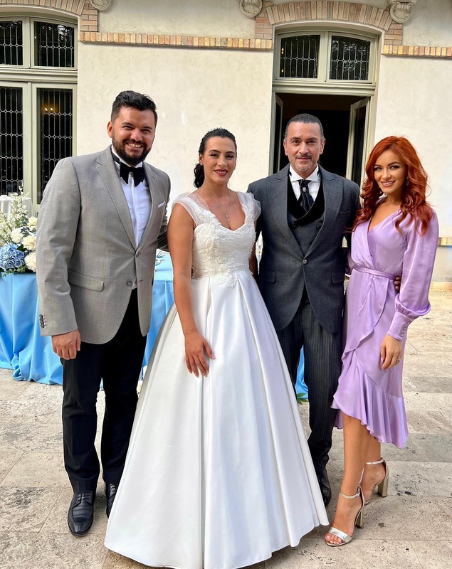 Cătălina Ponor s-a cununat religios cu Bogdan Jianu. Imagini cu fosta gimnastă în rochie de mireasă