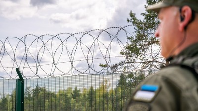 Grănicer estonian, la granița cu Rusia. Imagine cu caracter ilustrativ Foto: Profimedia