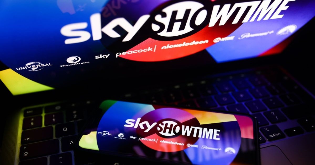 SkyShowtime website displayed on phone and laptop screens are seen in this illustration photo taken in Krakow, Poland SkyShowtime Photo Illustrations, Krakow, Poland - 30 Jan 2023,Image: 752926281, License: Rights-managed, Restrictions: , Model Release: no