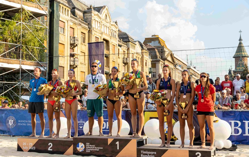Lituania și Norvegia au triumfat la Campionatul European de Volei de plajă U22 disputat la Timișoara