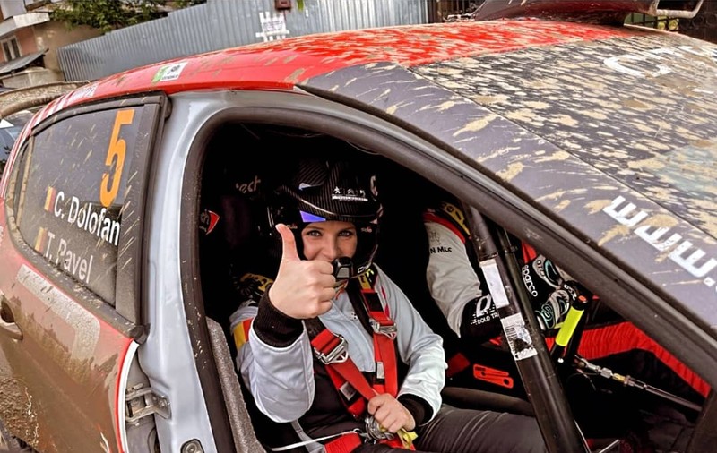 Ioana Maria Moldovan a fost copilot în Raliul Moldovei. „Nu mi-a fost frică”
