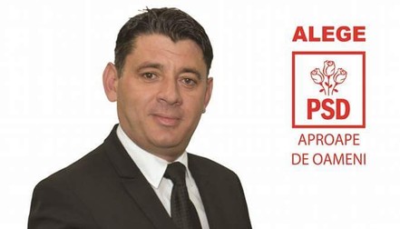 Afișul electoral al lui Lucian Coandă, pe vremea când candida din partea PSD