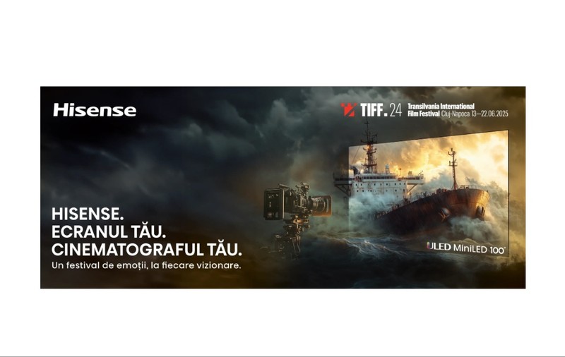 Cum aduce Hisense TIFF-ul la tine acasă: 100 de inchi de emoție pe televizorul care transformă orice seară într-un festival de film