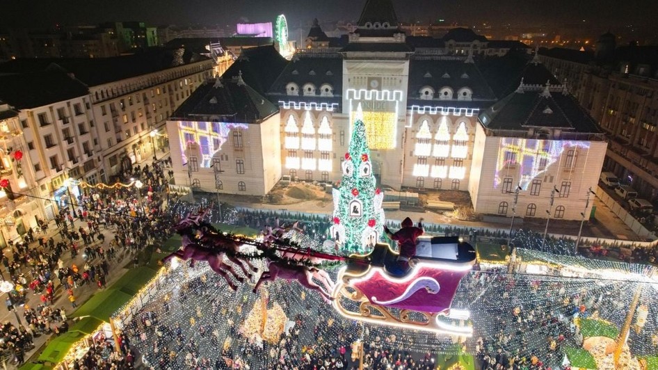 Târgul de Crăciun din Craiova a fost desemnat cel mai bun târg de Crăciun din Europa în 2026. Sursă foto: Facebook/ Primăria Municipiului Craiova