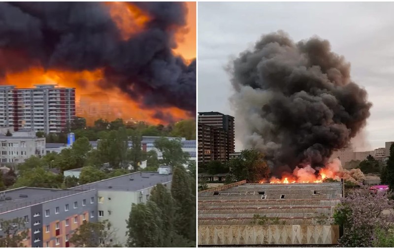 Incendiu puternic şi explozii la o hală dezafectată din sectorul 1. A fost emis mesaj RO-Alert. VIDEO