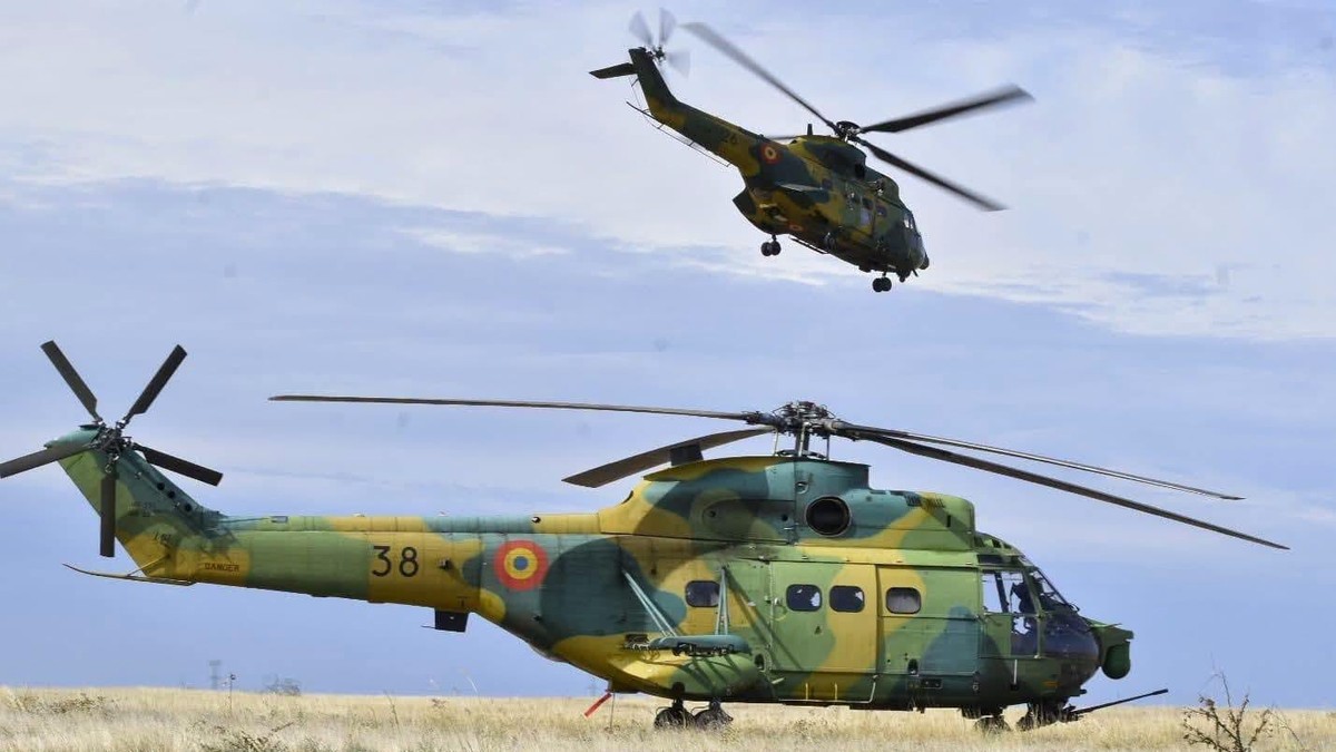 Elicoptere militare românești în timpul exercițiului „Burebista25” Imagine cu caracter ilustrativ Sursa foto: Facebook/ Forțele Aeriene Române