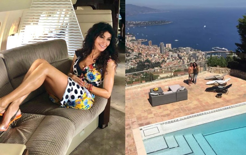 Imagini din casa în care Mihaela Rădulescu locuiește în Monaco. Are rochii în loc de perdele și multe statui cu femei goale