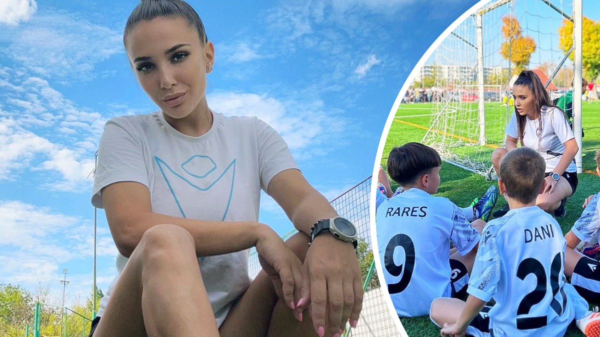 Cătălina Nițu (27 de ani) este antrenoarea echipei de juniori de la FC New Champions