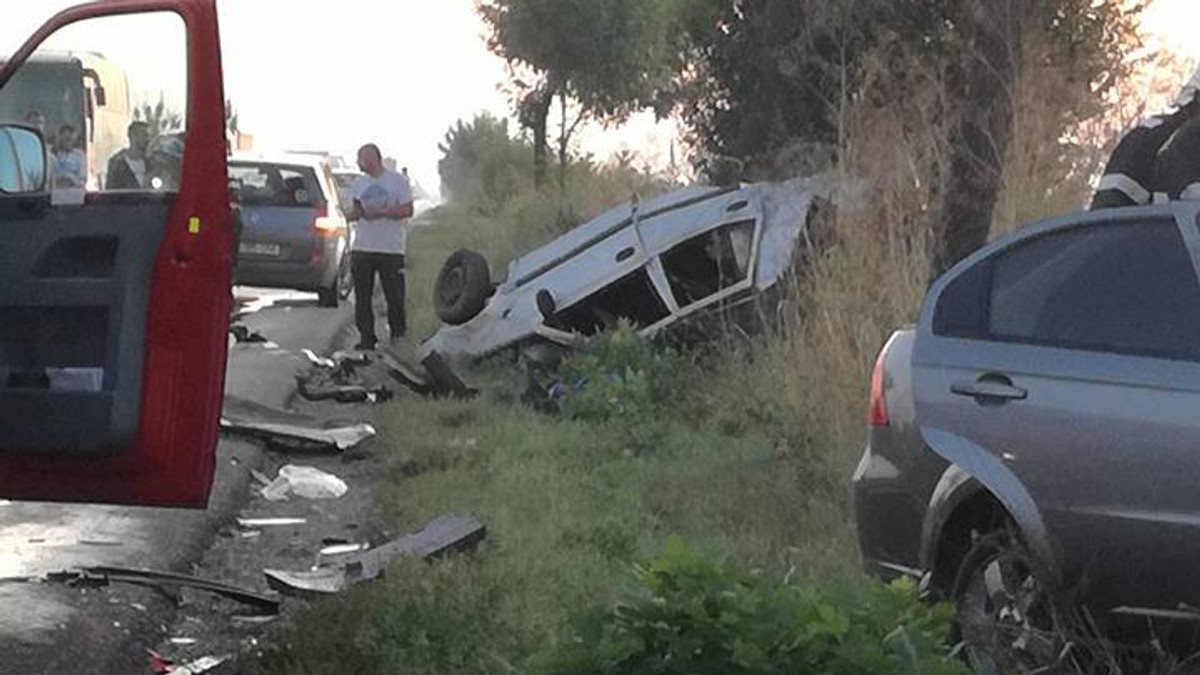 Accident în lanț pe DN2
