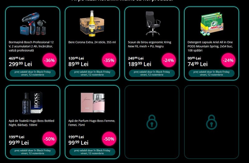Primele oferte din catalogul reducerilor eMAG de Black Friday 2021