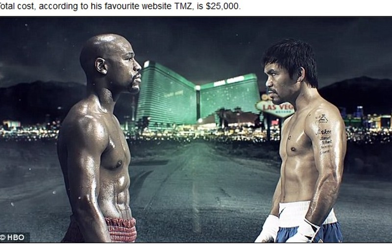 Mayweather și-a luat gutieră de 25.000 de dolari / VIDEO