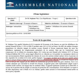 Un parlamentar francez spune că oamenii circulă cu teamă în mașinile cu motoarele de 1,2 litri TCe