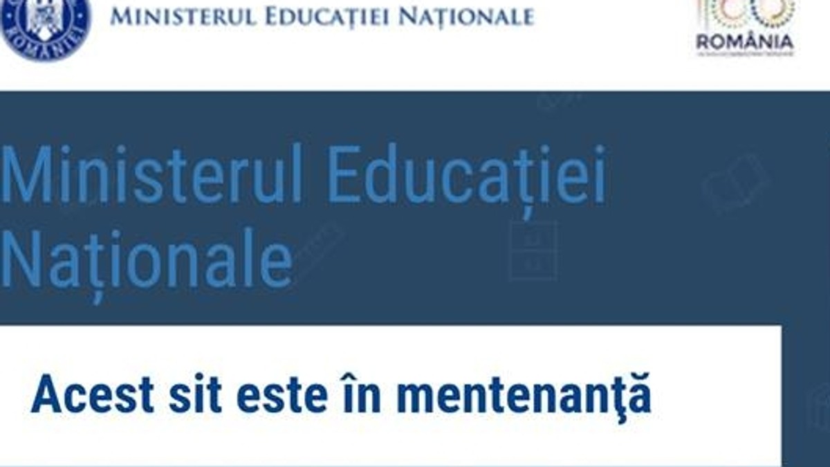 Site-ul Ministerului Educației nu funcționează