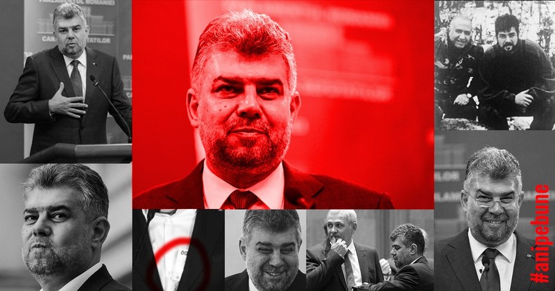 Cele 100 de fețe ale președintelui PSD, Marcel Ciolacu | Ilustrație: #anipebune