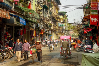 Stradă din centrul vechi al Hanoi | Foto: Shutterstock