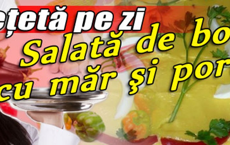 O reţetă pe zi | Salată boeuf cu măr şi porumb